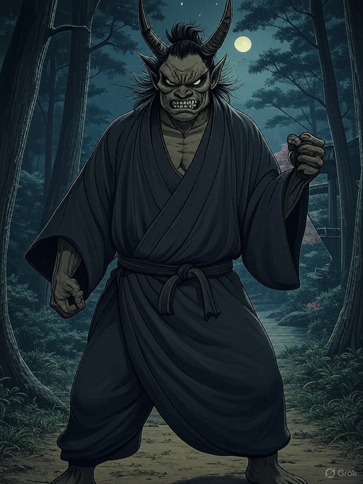Akuma in fire