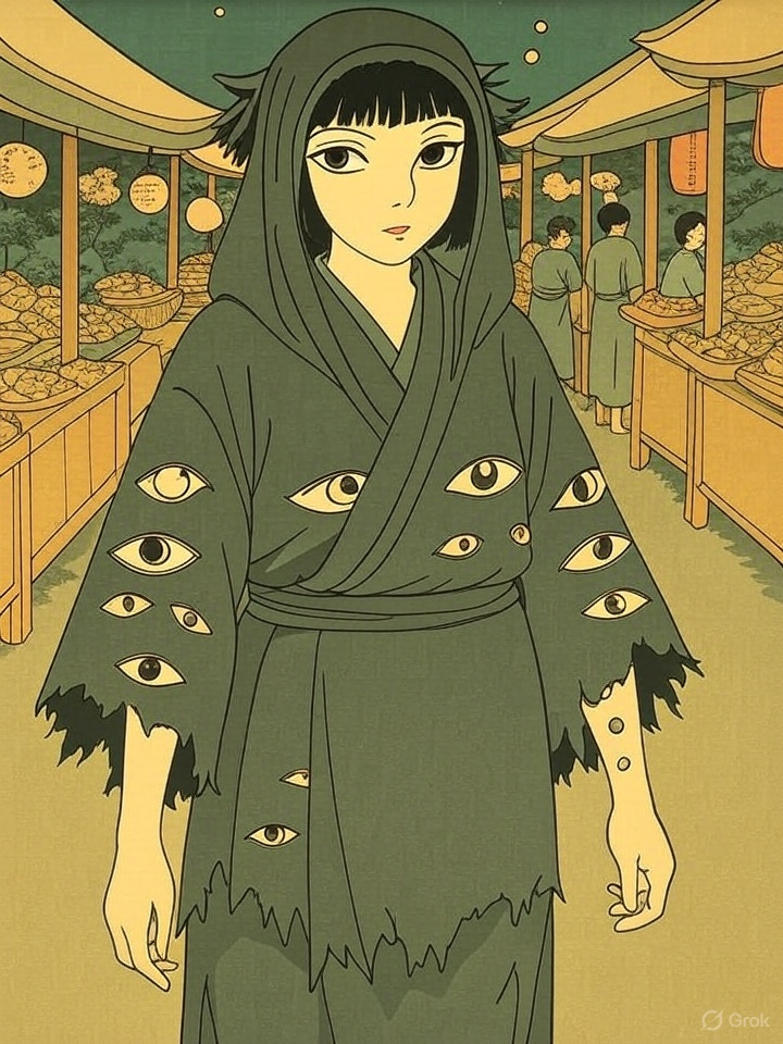 Ghostly woman yokai