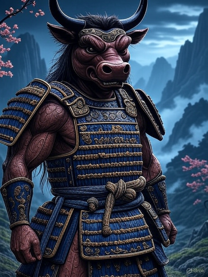 Demonic yokai ox