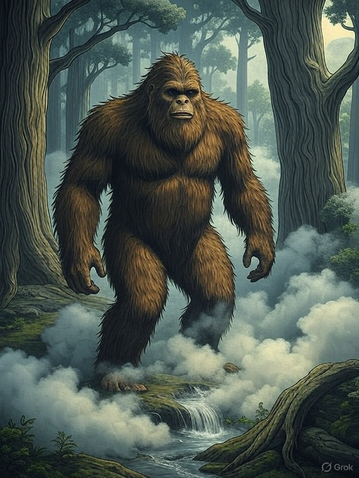 Japanese Bigfoot sketch