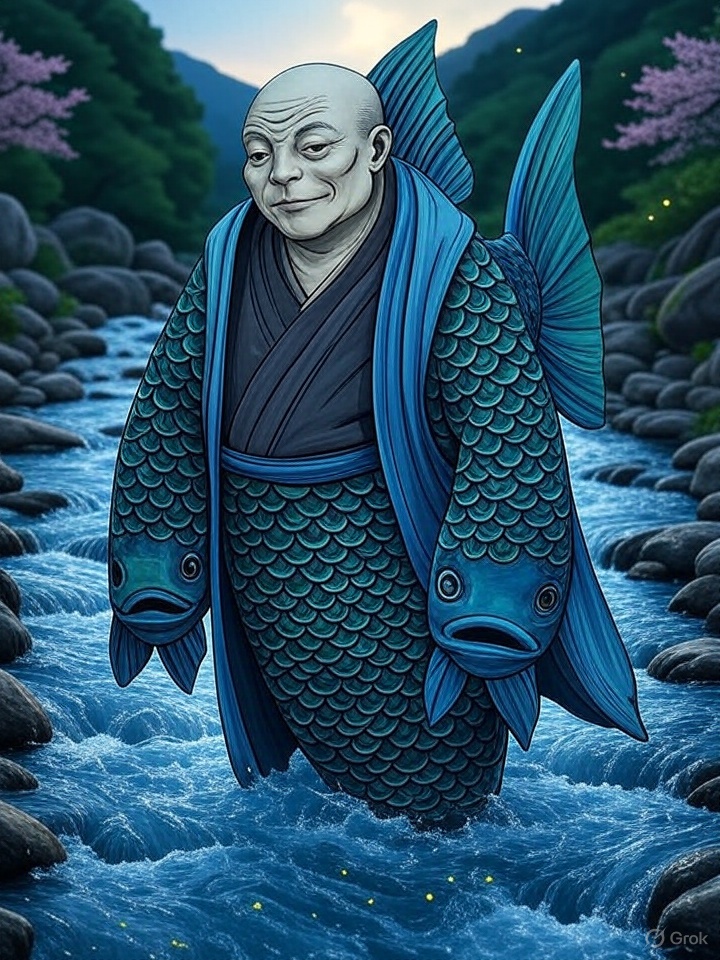 Iwana-bōzu river yokai