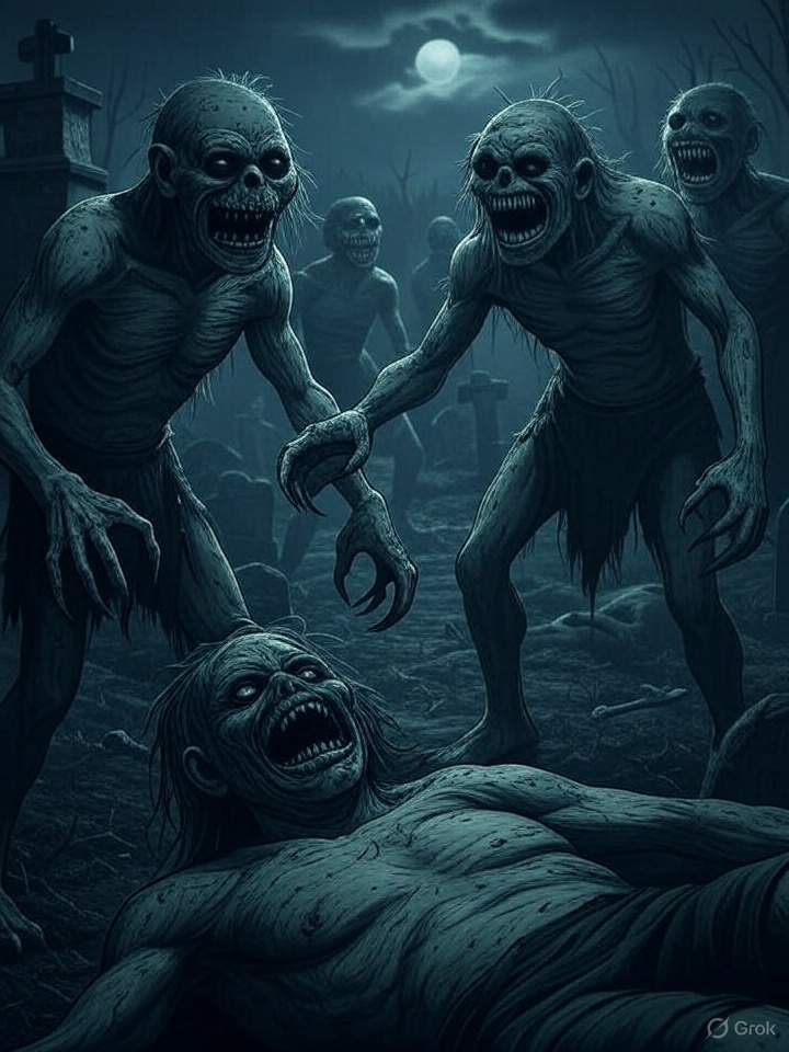 Ghostly Jikininki yokai