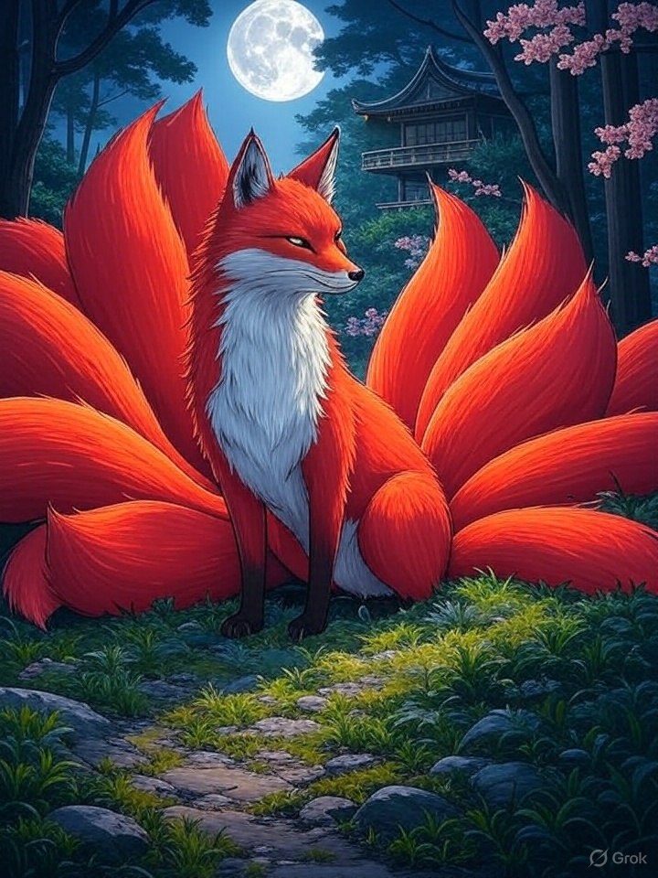 Nine-tailed fox spirit