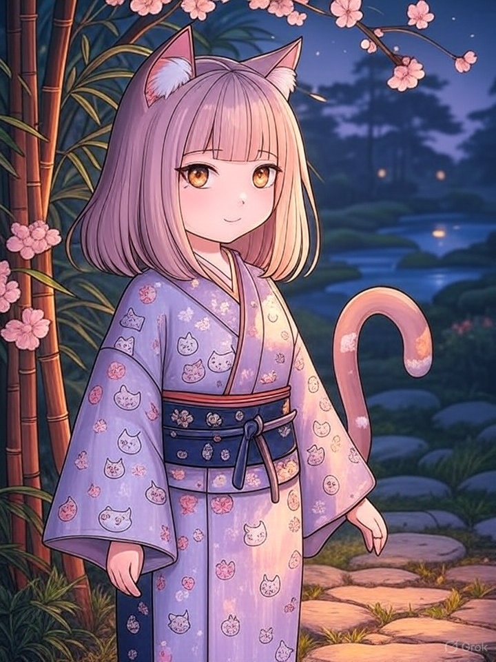 Nekomusume cat girl spirit