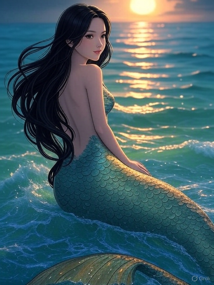 Yokai mermaid creature