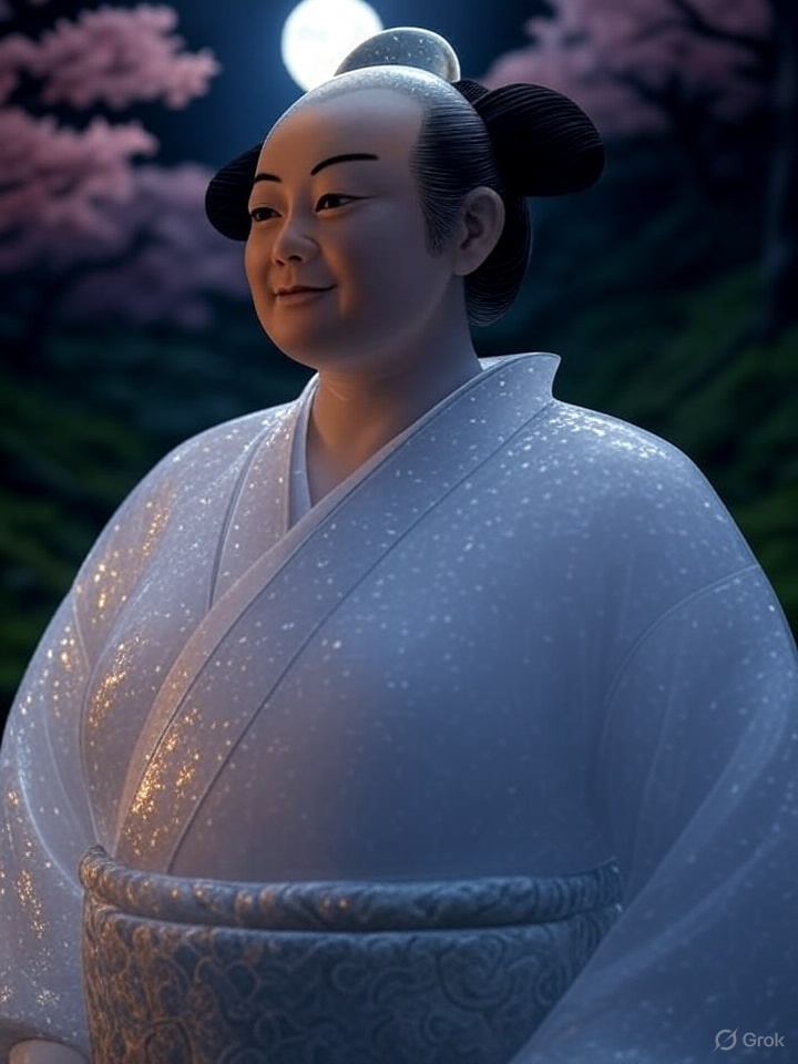Sunekosuri yokai illustration
