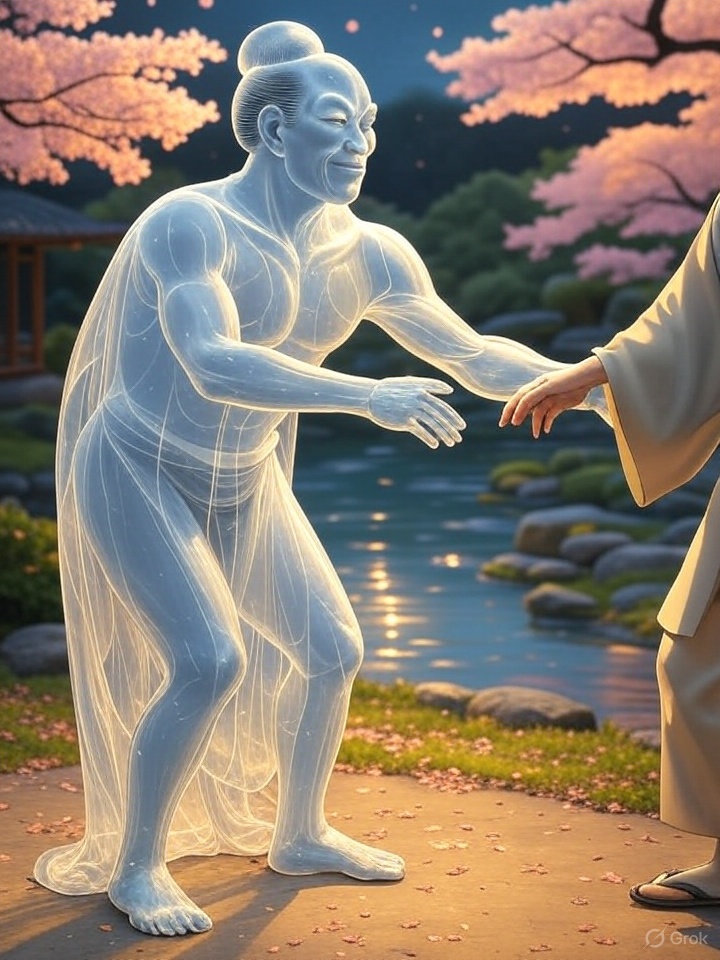 Japanese leg rubbing spirit